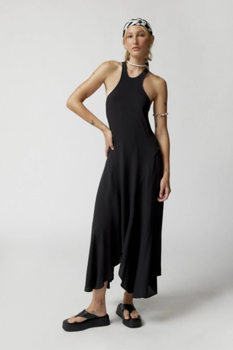 Janet Strappy-Back Midi Dress