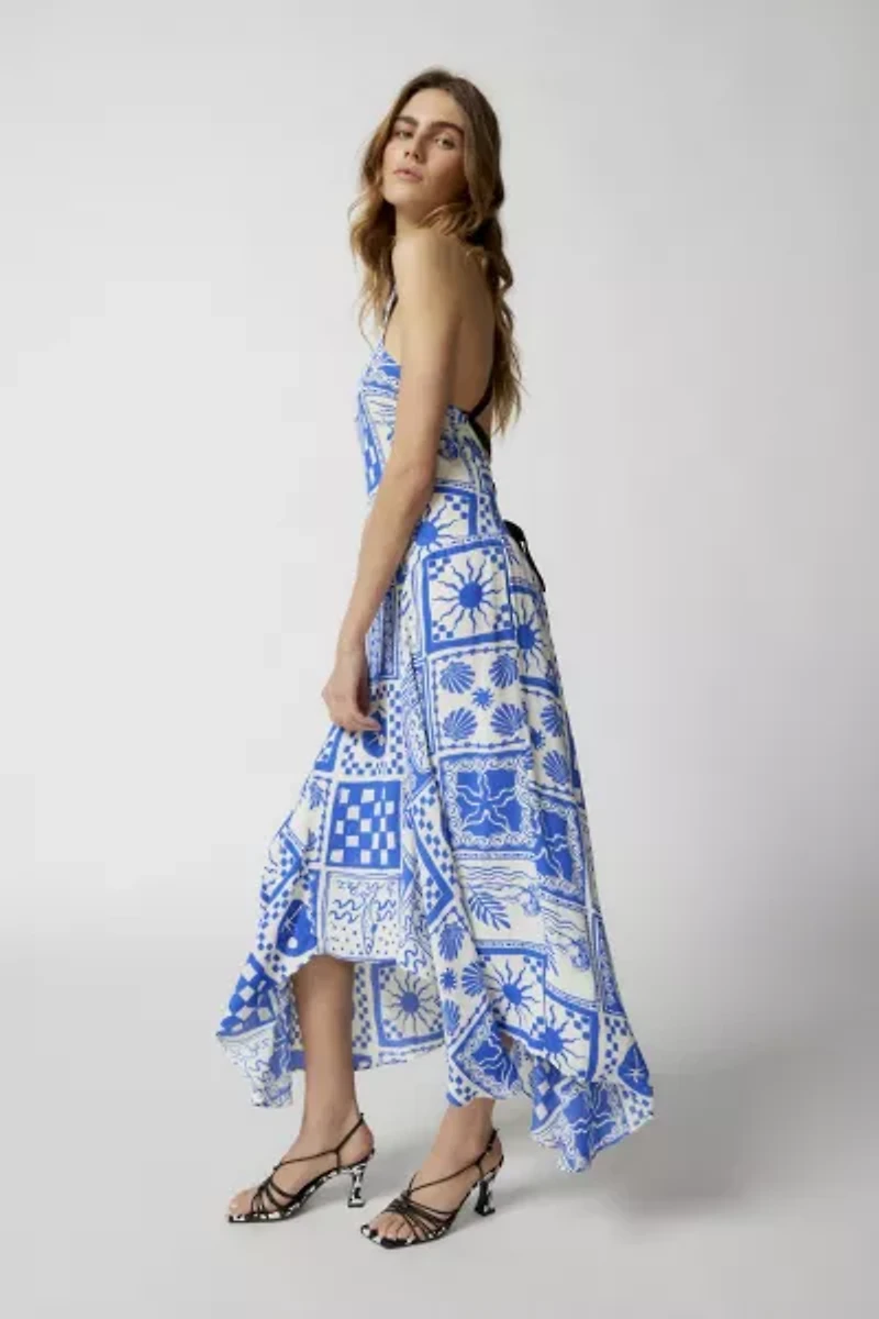 Janet Strappy-Back Midi Dress