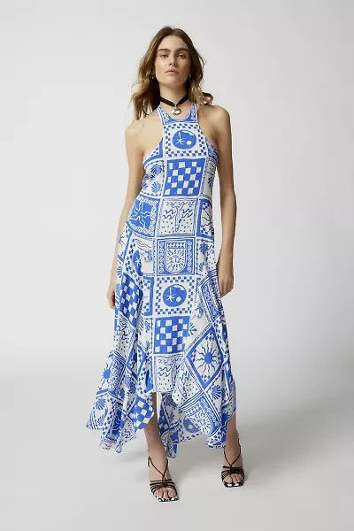 Janet Strappy-Back Midi Dress
