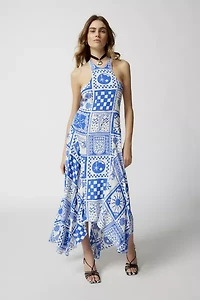 Janet Strappy-Back Midi Dress