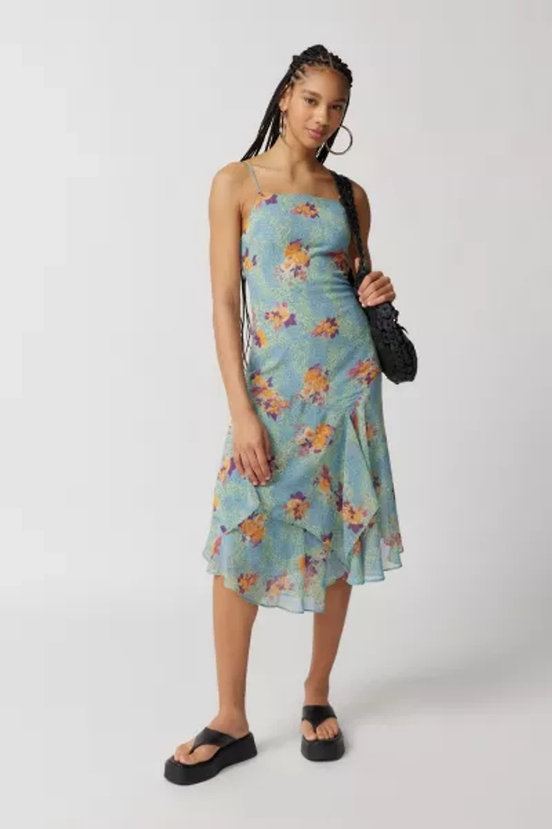 Vickie Chiffon Midi Dress