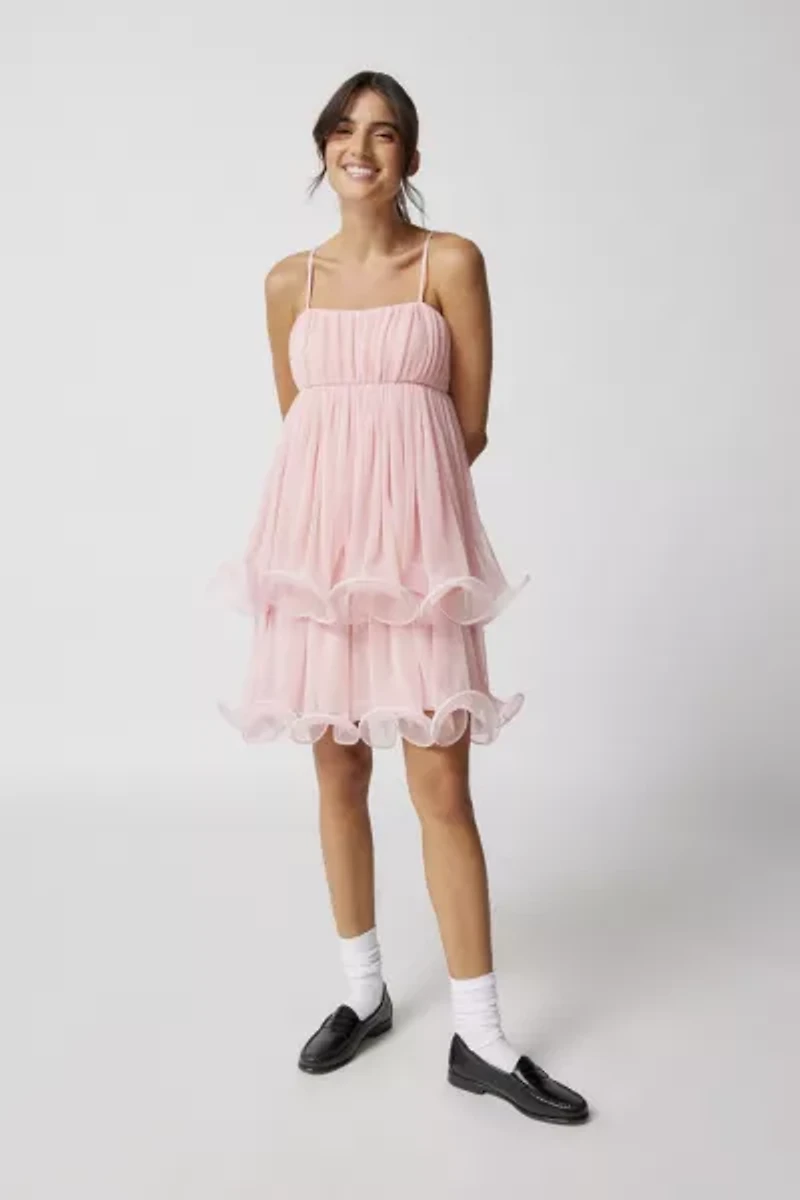 Luna Tiered Babydoll Mini Dress
