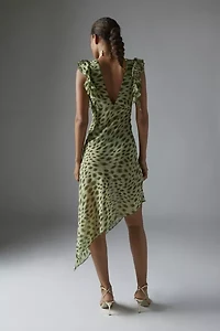 Devon Semi-Sheer Chiffon Midi Dress