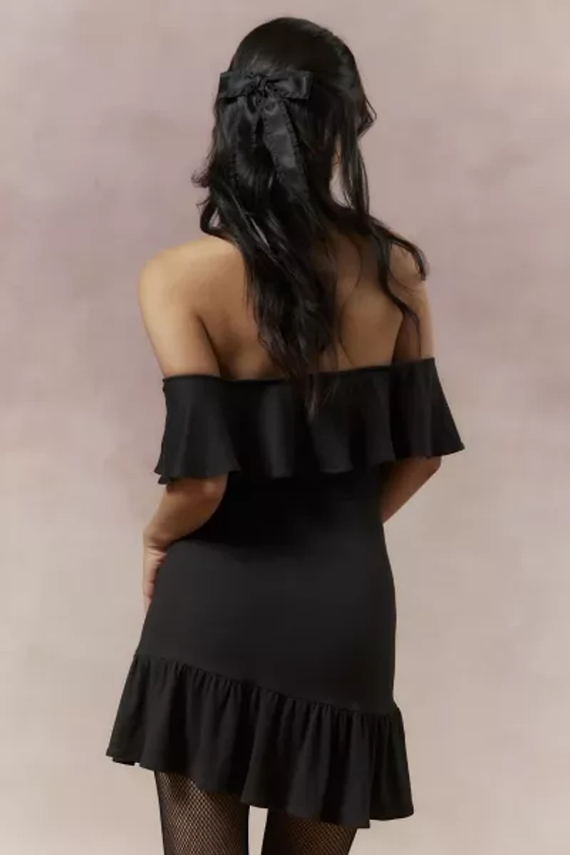Harper Off-The-Shoulder Ruffle Mini Dress