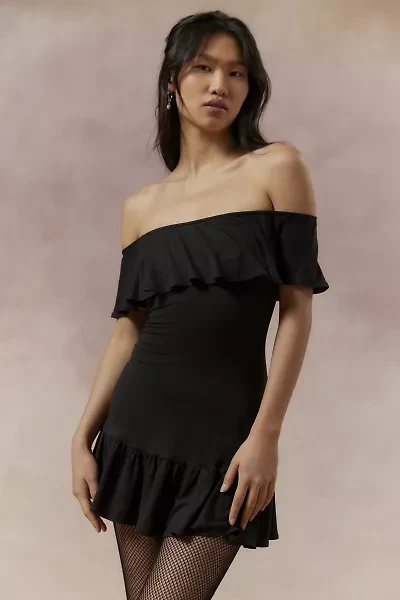 Harper Off-The-Shoulder Ruffle Mini Dress