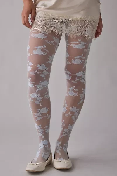 Rose Lace Sheer Tights