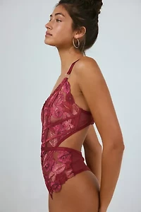 Thistle + Spire Eye Candy Kiss Embroidered Bodysuit