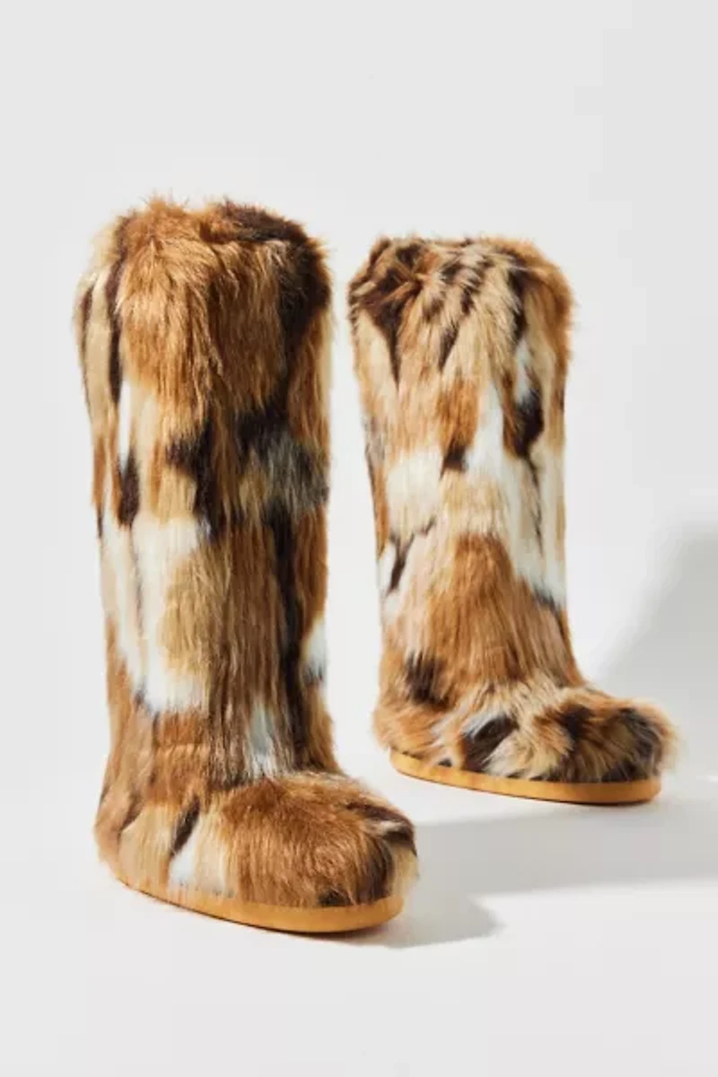 Azalea Wang Fennec Faux Fur Knee-High Boot