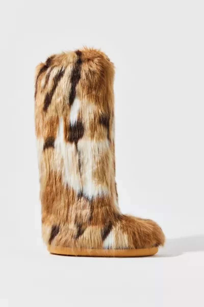 Azalea Wang Fennec Faux Fur Knee-High Boot