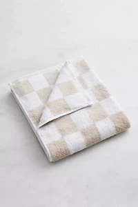 Bed Threads French Flax Linen Checkered Bath Mat
