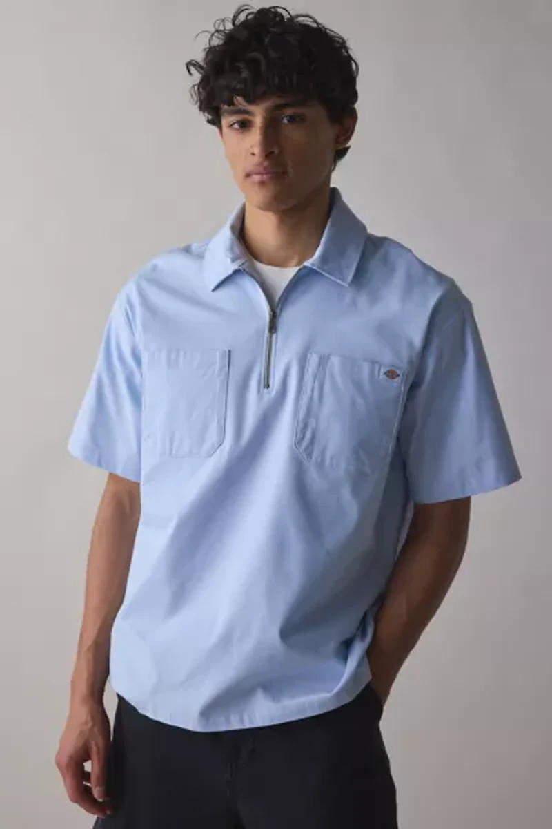 Dickies Ranch Quarter Zip Short Sleeve Shirt