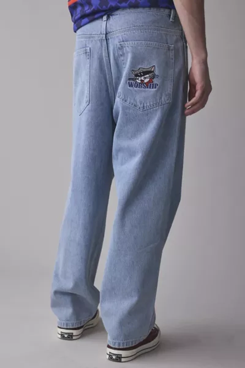 WORSHIP SUPPLIES Cat Burglar Embroidered Jean