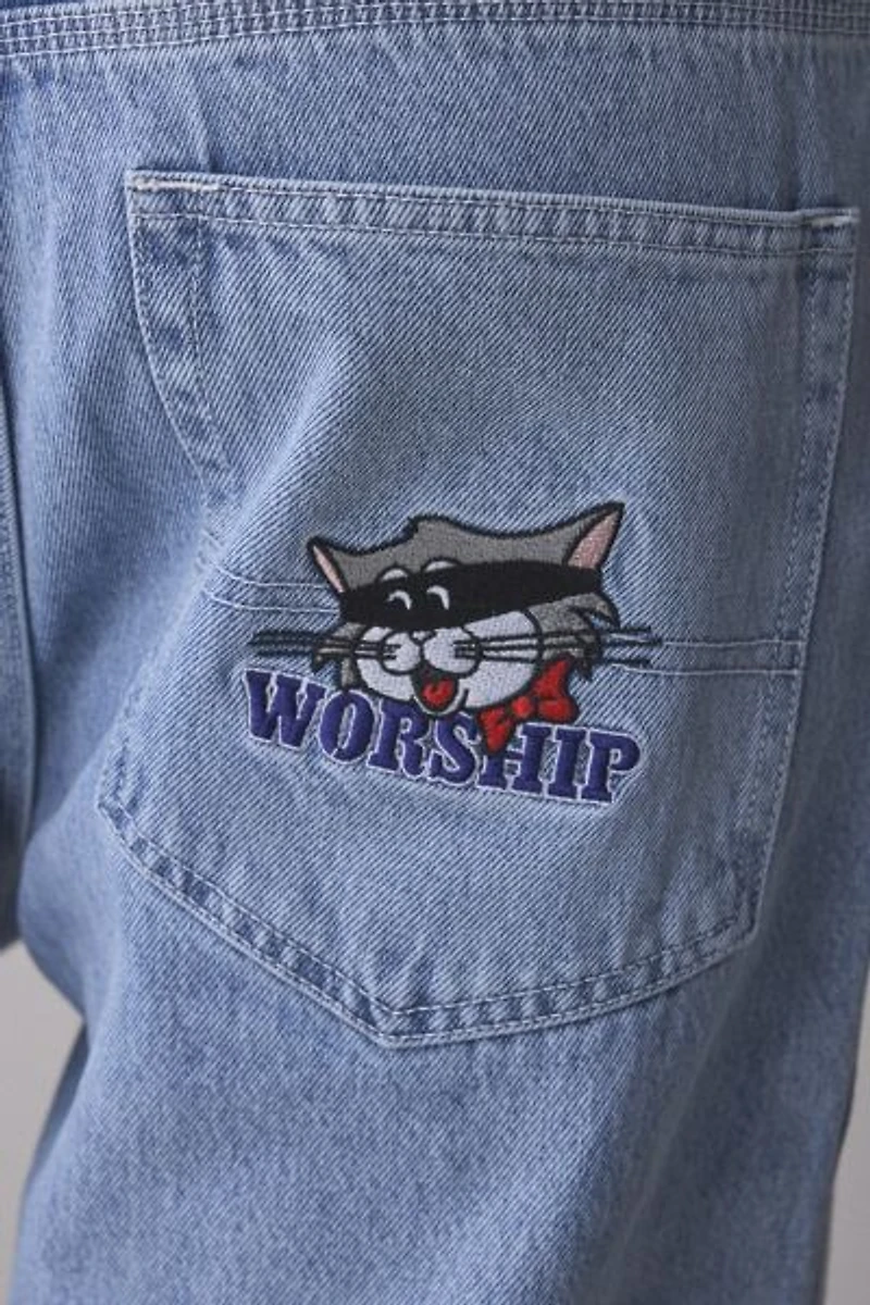 WORSHIP SUPPLIES Cat Burglar Embroidered Jean