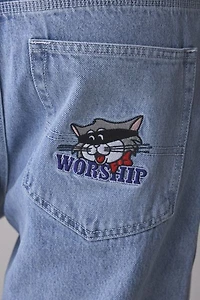 WORSHIP SUPPLIES Cat Burglar Embroidered Jean