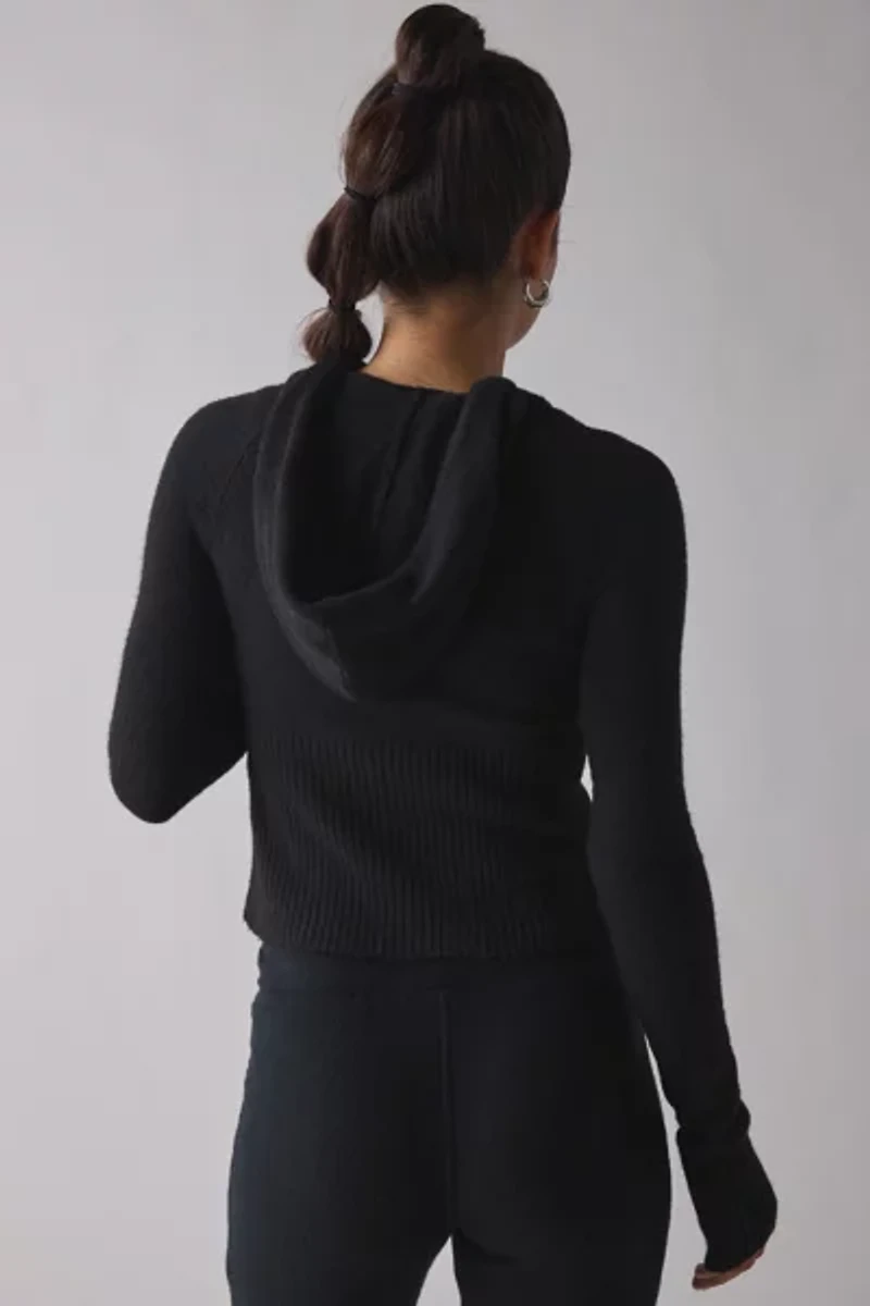 BDG Monet Knit Full-Zip Hoodie Sweater