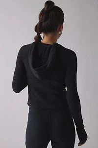 BDG Monet Knit Full-Zip Hoodie Sweater