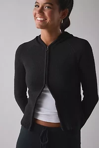 BDG Monet Knit Full-Zip Hoodie Sweater