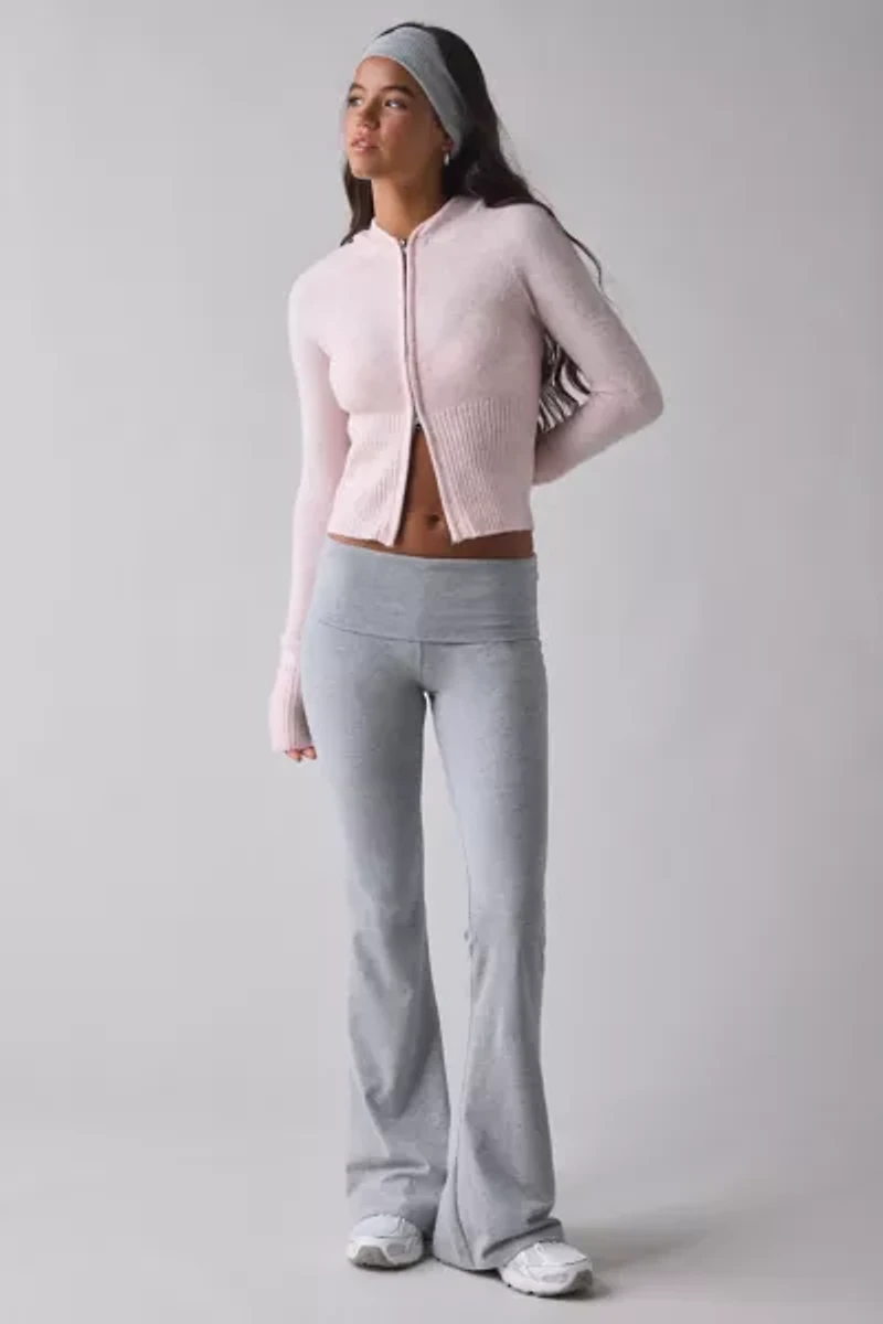 BDG Monet Knit Full-Zip Hoodie Sweater