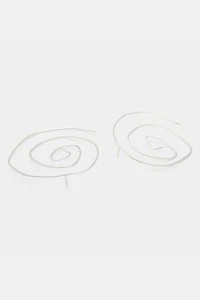 Deux Lions Jewelry Guilia Swirl Hoop Earrings