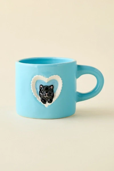 Kitty Cat Ceramic Peekaboo Mug