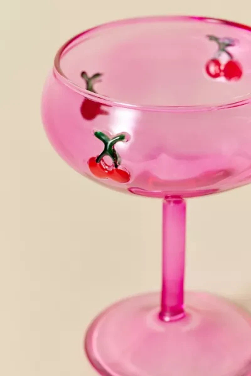 Cherry Icon Coupe Glass