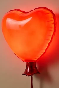 Mylar Heart Balloon Shape Resin Sconce