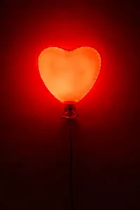 Mylar Heart Balloon Shape Resin Sconce