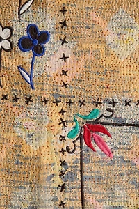ReMADE By UO Remnants Embroidered Kantha Tapestry