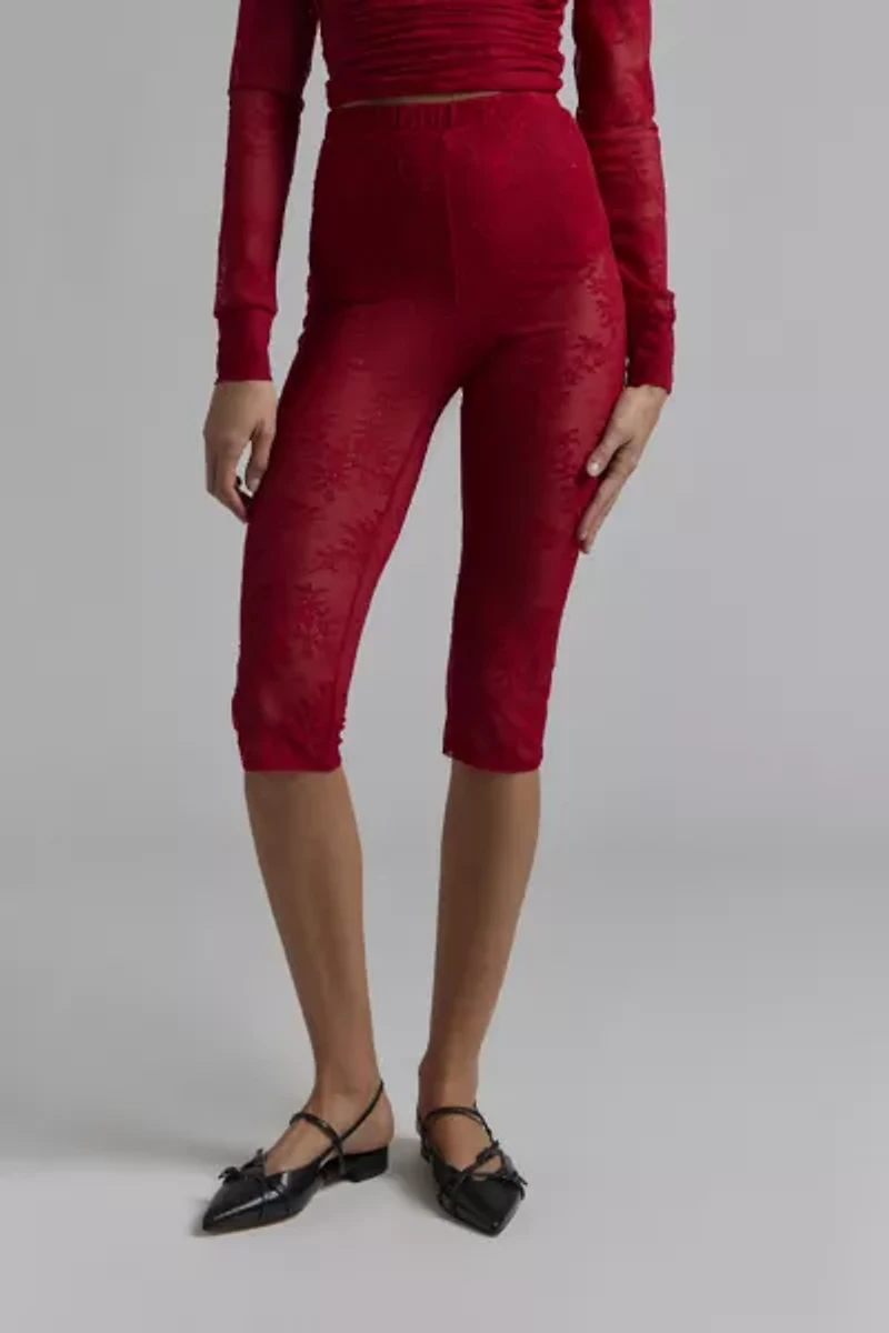 AFRM Gemma Lace Capri Pant