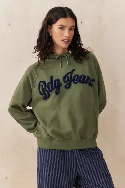 BDG Script Applique Hoodie Sweatshirt