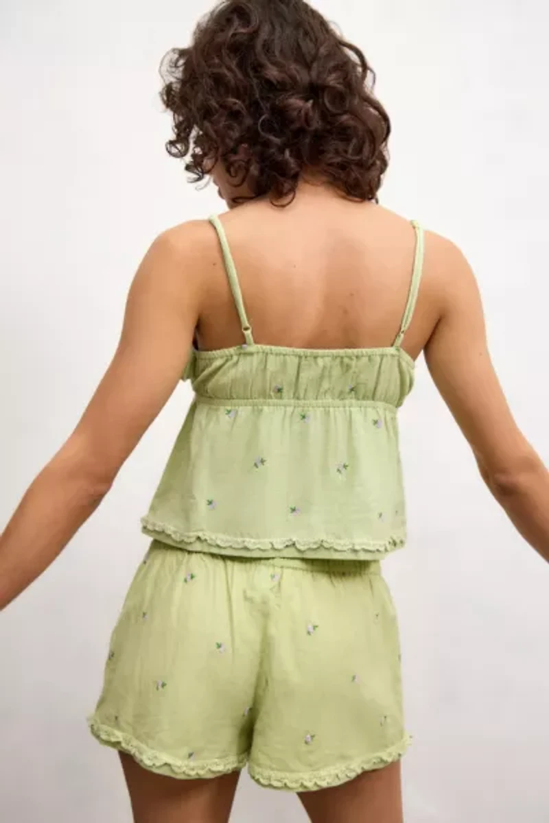 Out From Under Sage Floral Cami