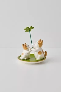Clover Cats Ring Dish