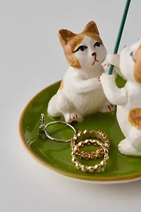 Clover Cats Ring Dish