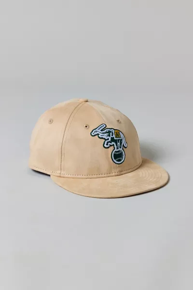 New Era Retro Crown 9FIFTY MLB Oakland Athletics Suede Hat