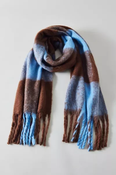Plaid Woven Oversized Scarf