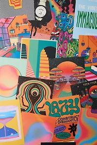 Trippy Art Print Collage Kit