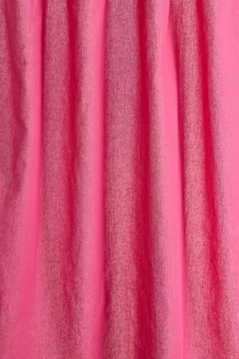 Skinny Tie Top Solid Café Curtain Set