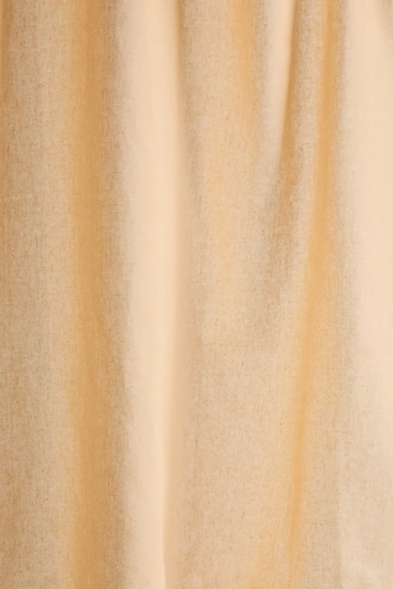 Skinny Tie Top Solid Café Curtain Set