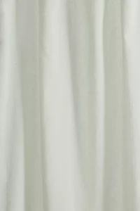 Skinny Tie Top Solid Café Curtain Set