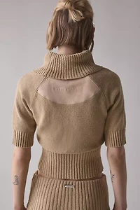 House Of Sunny Courtney Towelling Rollneck Sweater