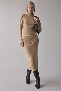 House Of Sunny Courtney Towelling Rollneck Sweater