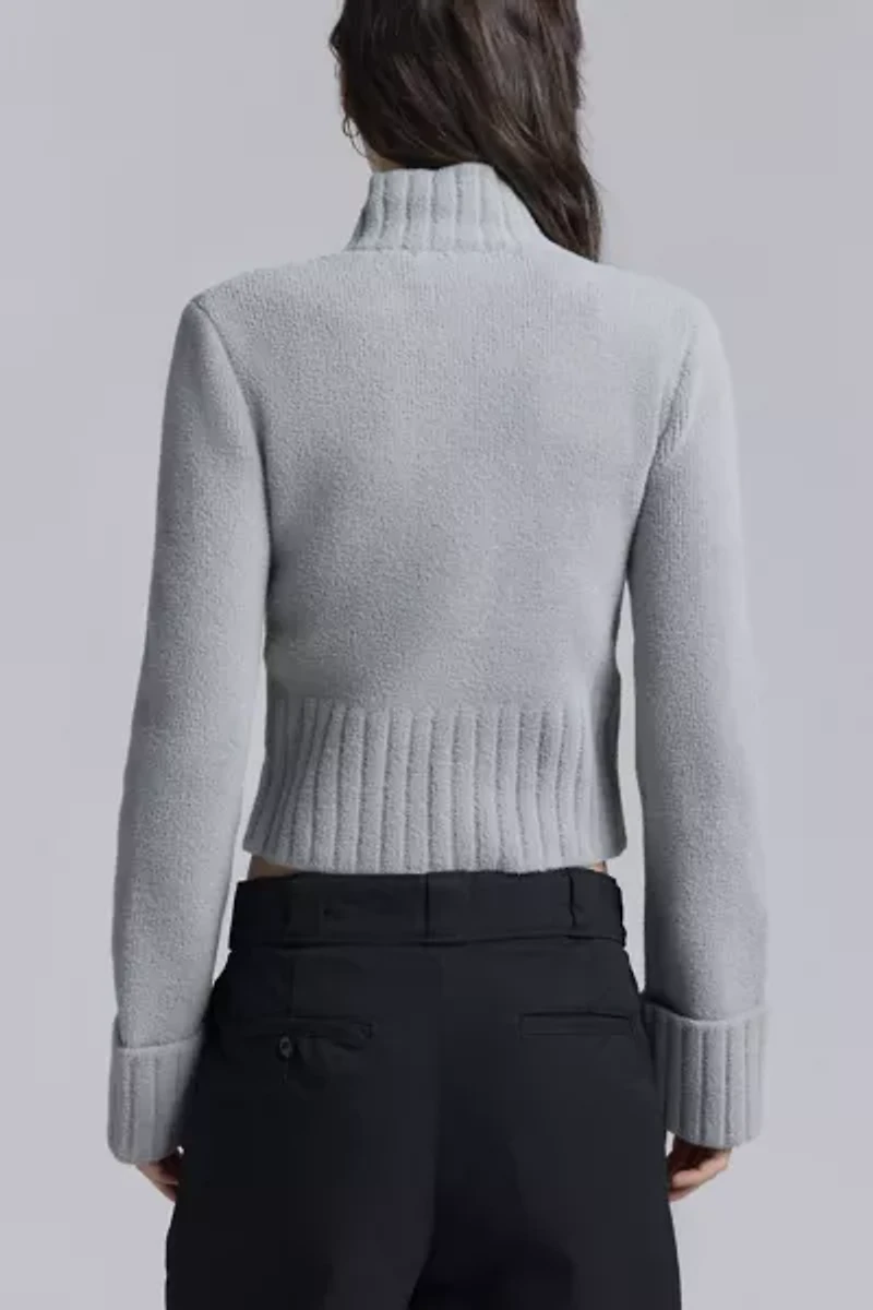 House Of Sunny Chunky Rib Peggy Zip-Up Cardigan