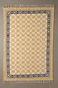 Birdie Checkerboard Brushed Rug