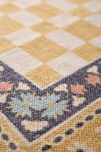 Birdie Checkerboard Brushed Rug