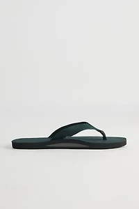 Rainbow Men's Leather Single Layer Flip Flop Sandal