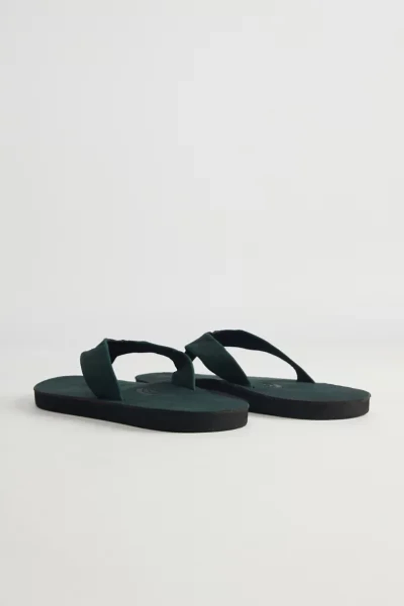 Rainbow Men's Leather Single Layer Flip Flop Sandal