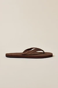 Rainbow Men's Leather Single Layer Flip Flop Sandals
