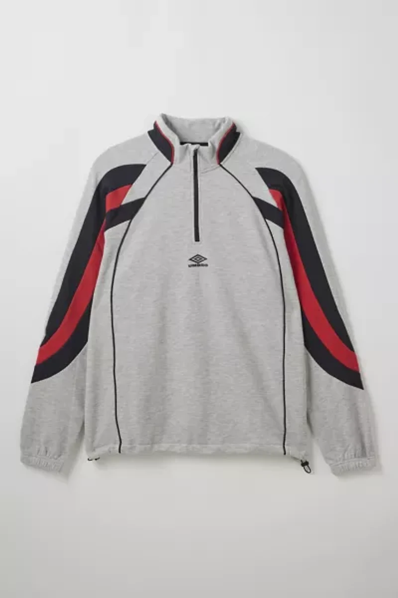 Umbro Striped Quarter Zip Sweatshirt