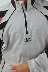 Umbro Striped Quarter Zip Sweatshirt