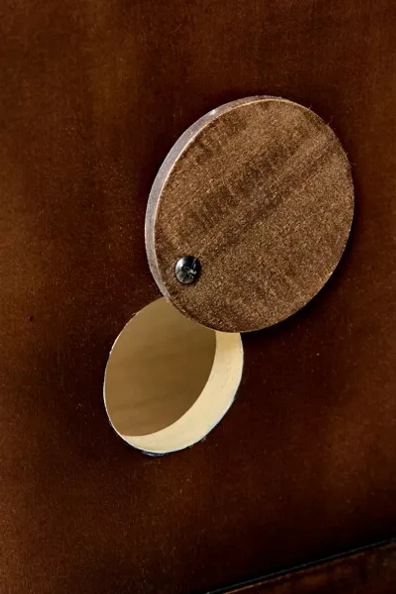 Camille Arched Glass Paned Storage Cabinet